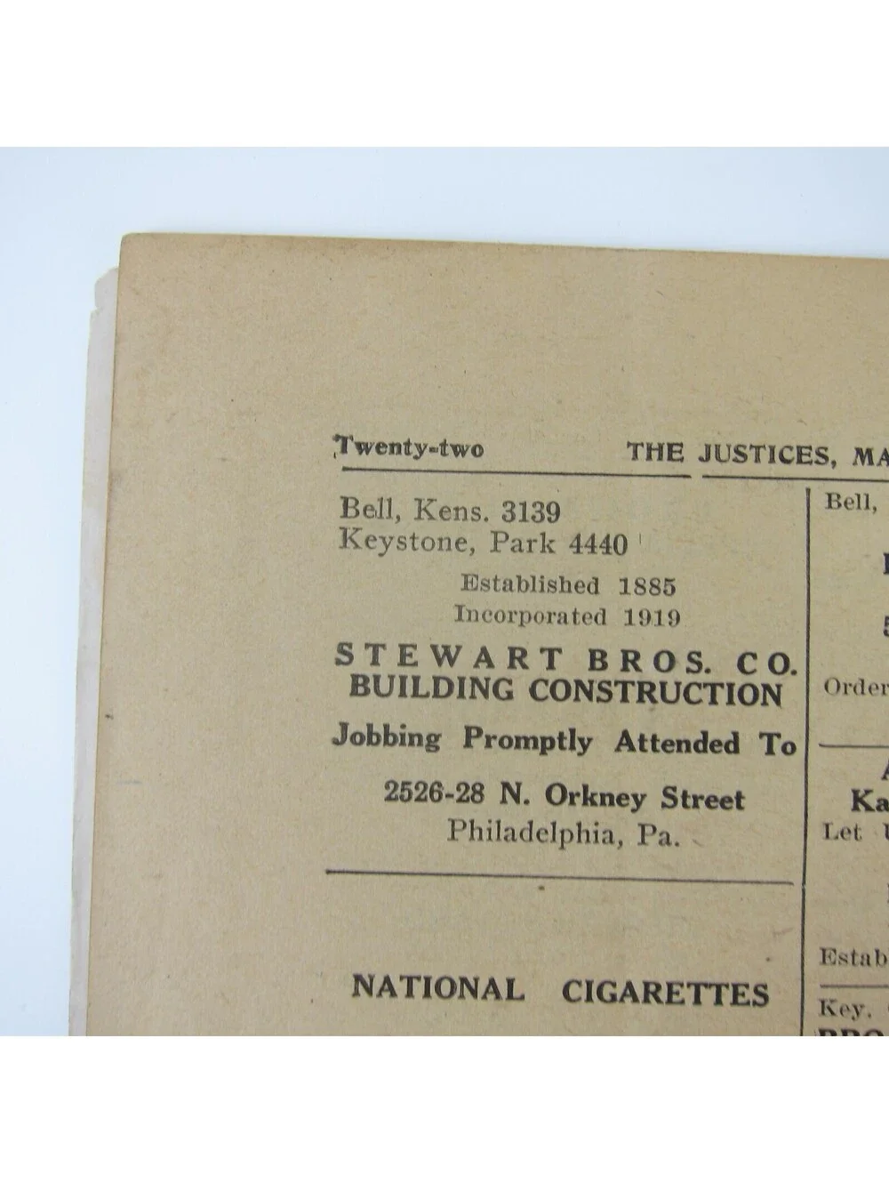 Justices Magistrates & Constables Magazine Ohio July - August 1922 Antique RARE